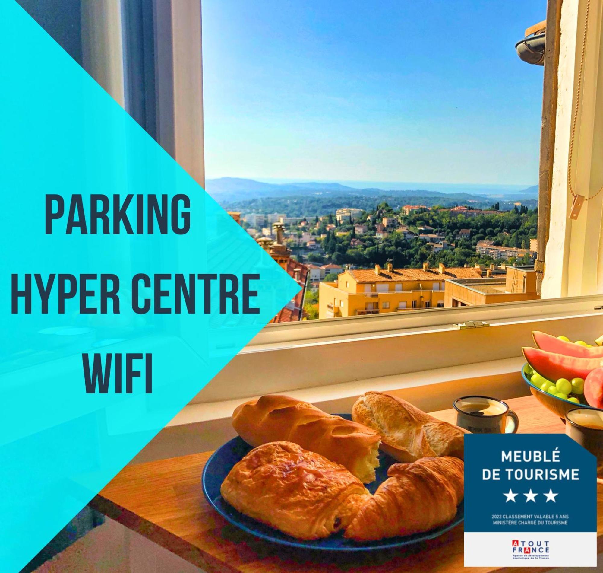 Parking Privé - Vue mer - WiFi - Centre Historique Grasse Exterior foto